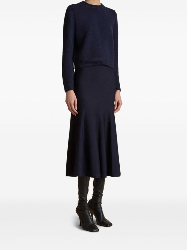 Mayu Flared
  Midi Skirt