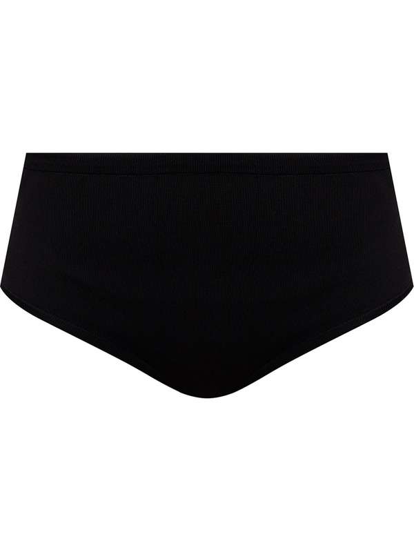 Black Rib Stretch Underwear