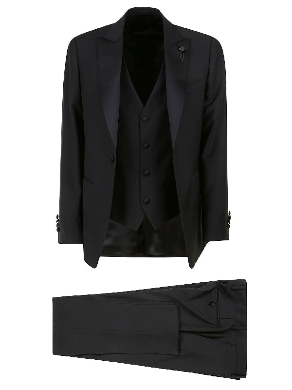 Boutonniere Black Setup Suit