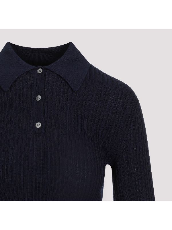 Wool Blend Polo Shirt