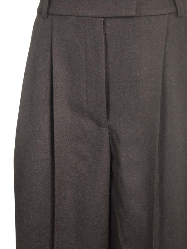 Pleated Wool Tailored Pants