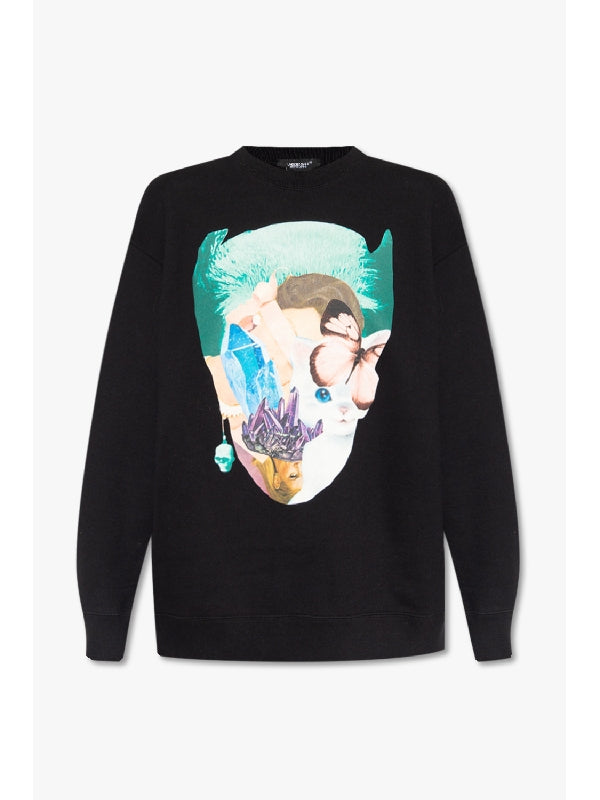 Front Printed Cotton Sweatshirt