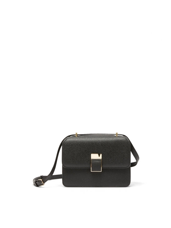 Black Calfskin Shoulder Bag