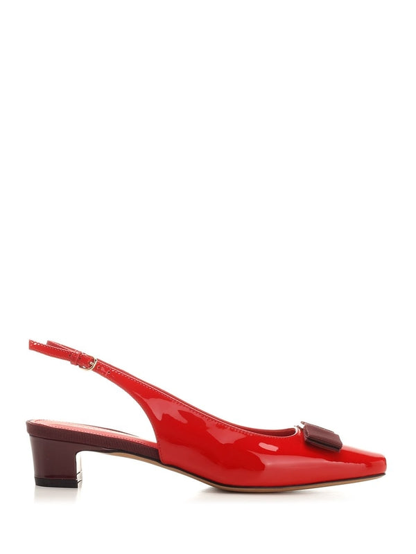 Vara Bow Detail Leather Slingback