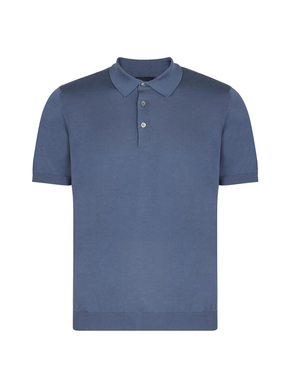 Drumohr Blue Polo Shirts
