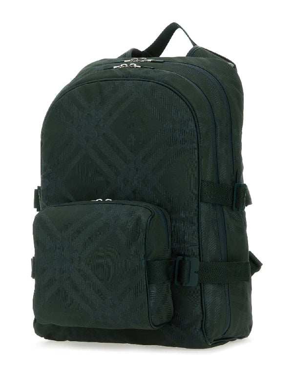 Jacquard Check Backpack