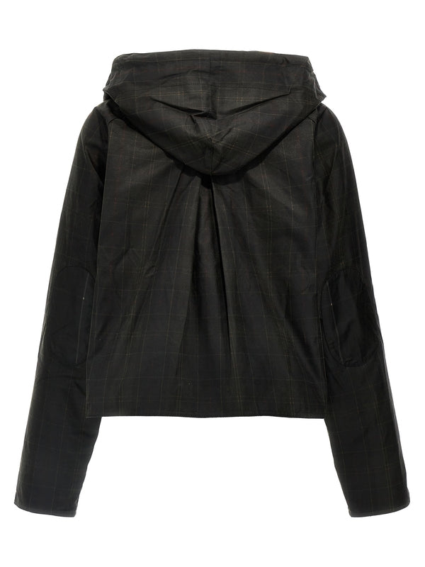 Ganni 格纹蜡染风衣夹克