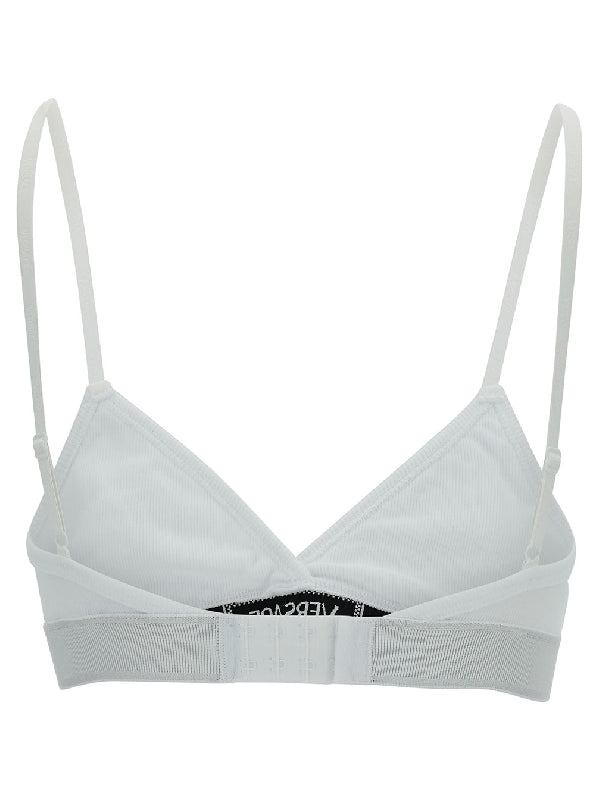 Logo Patch Cotton Bralette