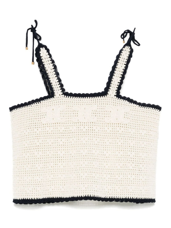 Celine Beige Sleeveless Top