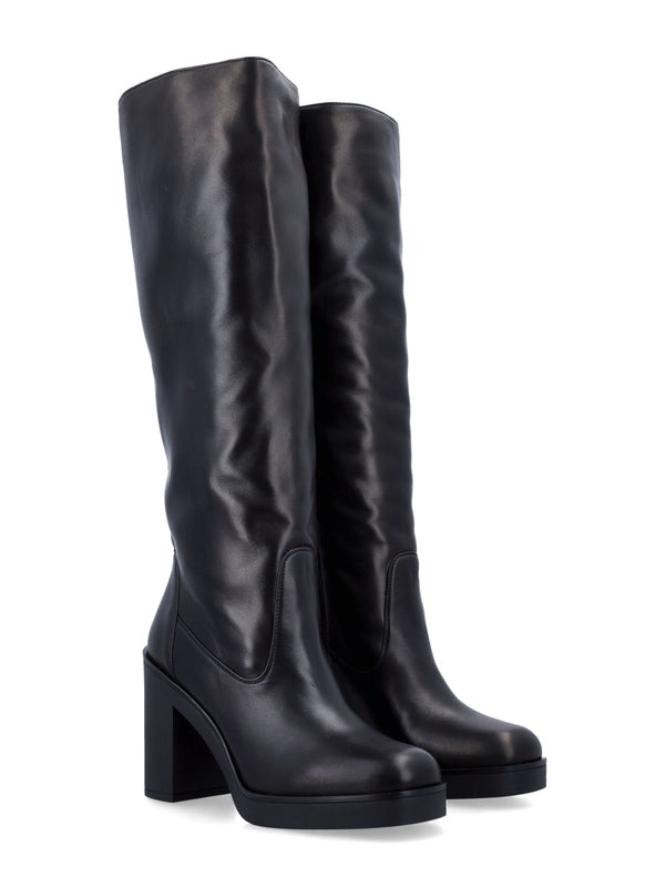 Bethenny 80 Leather High Boots