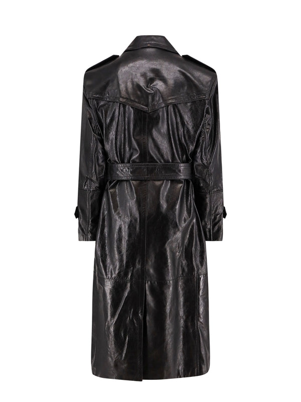 Alfeo Belt Leather Coat