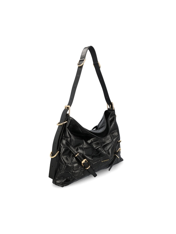 Voyou Logo Leather Shoulder Bag