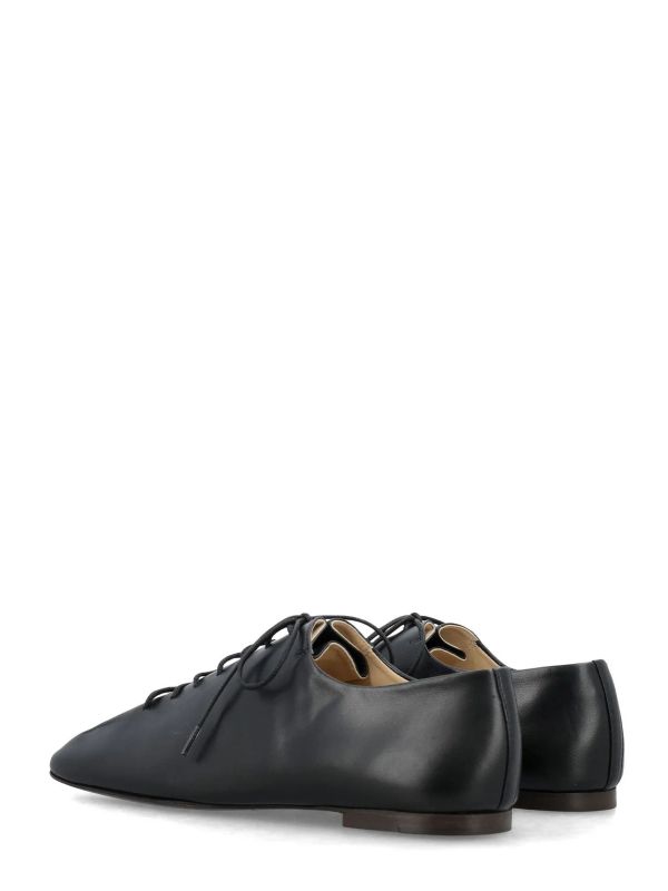 Souris Square Toe Lace-Up Shoes