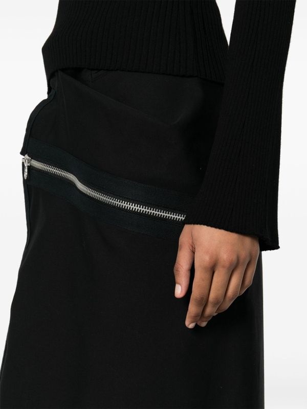 Modular Asymmetric Zipper Skirt