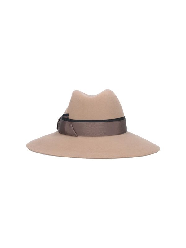 Logo Band Wool Fedora Hat