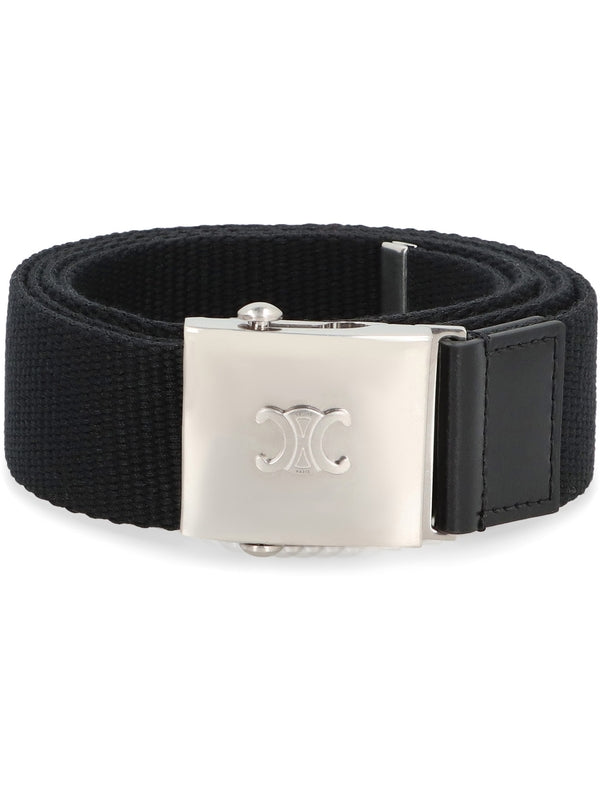 Triomphe Buckle Fabric Belt