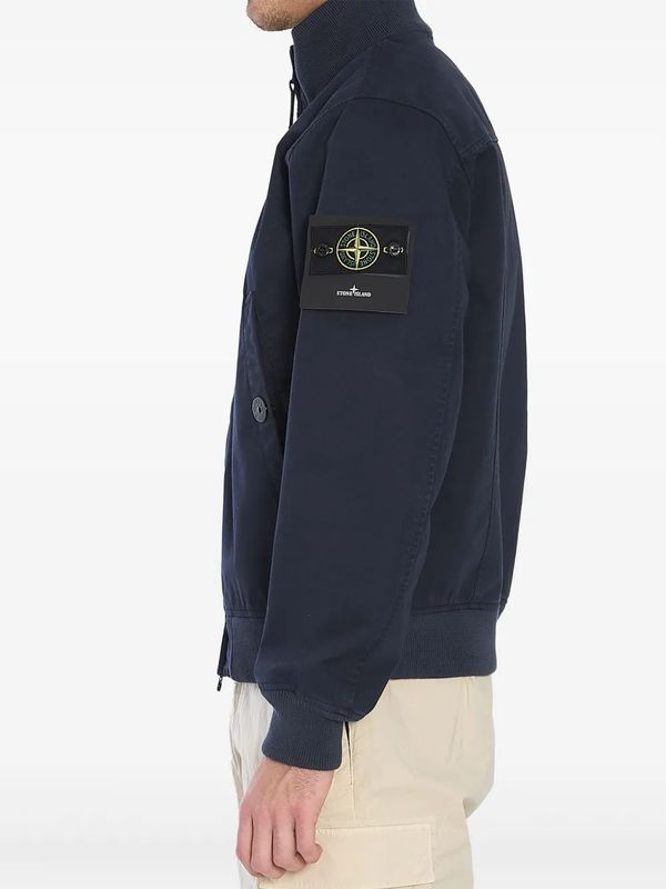Wappen Patch High Neck Cotton Jacket