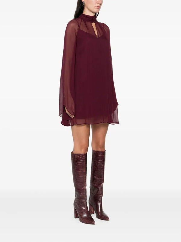 Staud Purple Mini Dress