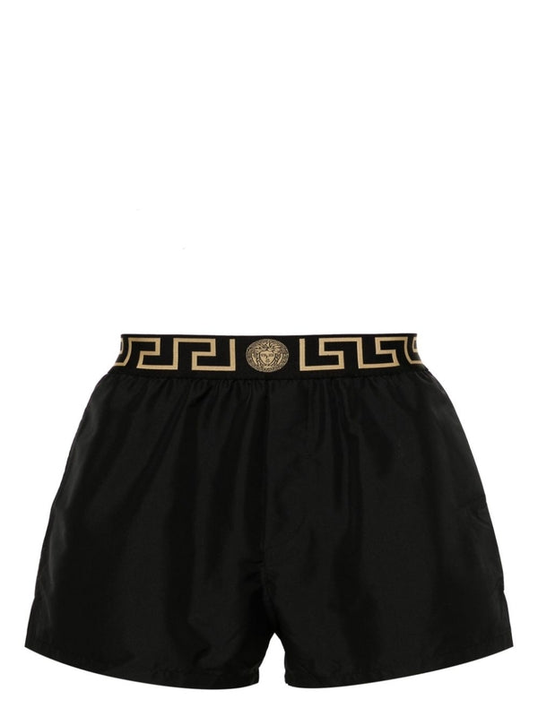 Medusa Greca Banding Swim Shorts