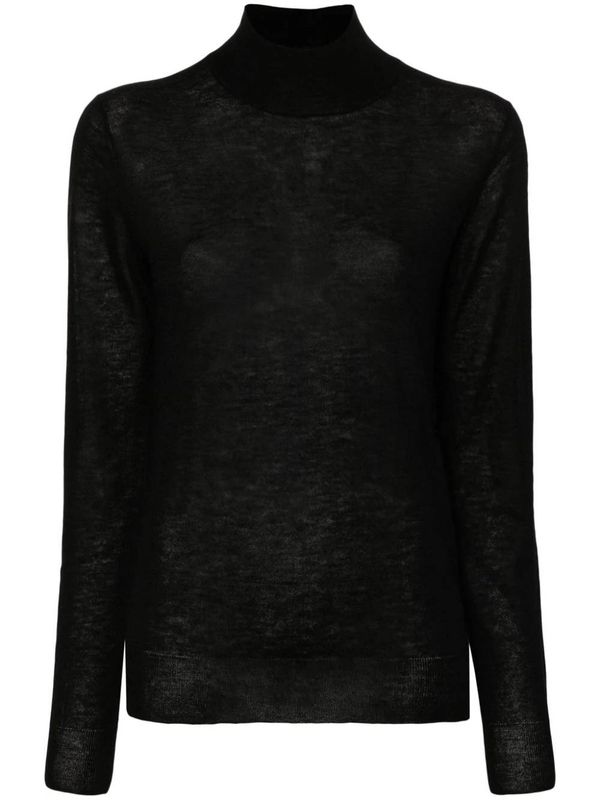 High Neck Cashmere Knit