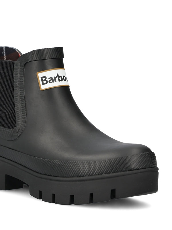 ロゴパッチ レインチェルシーブーツ