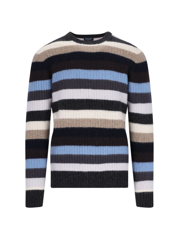 Stripe Rib Wool Knit