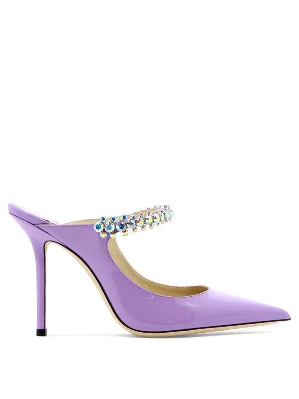 Wisteria Leather Patent Sandal Heel