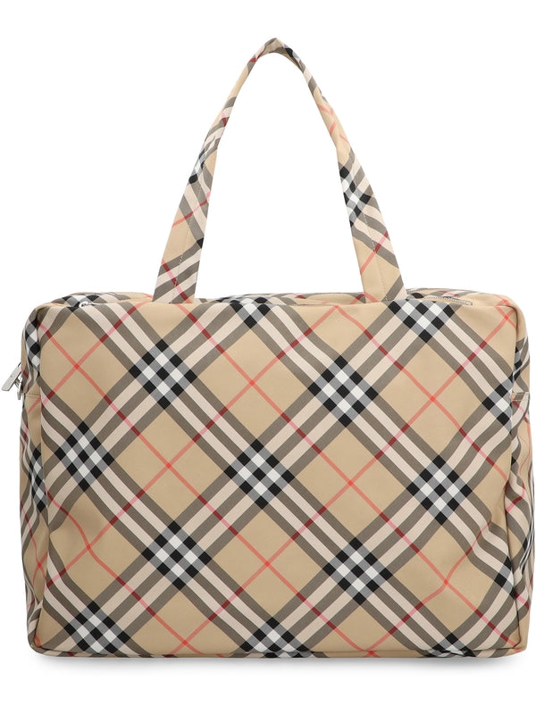 EKD Check Pattern Boston Bag