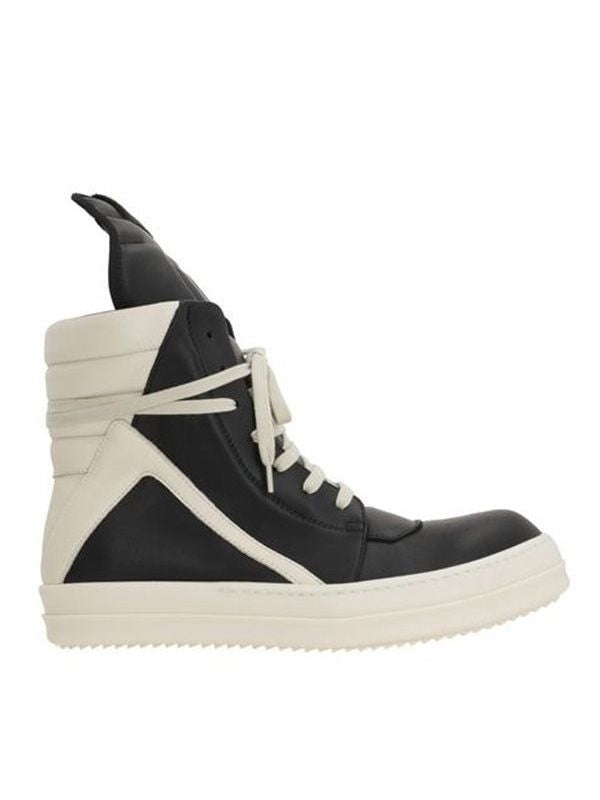 Rick Owens Black High Top Sneakers