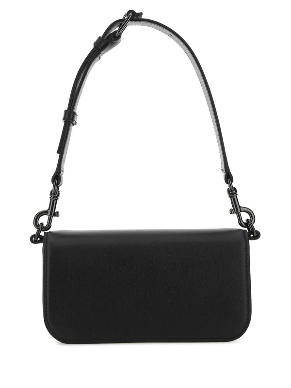 V Logo Leather Small Crossbody
  Bag