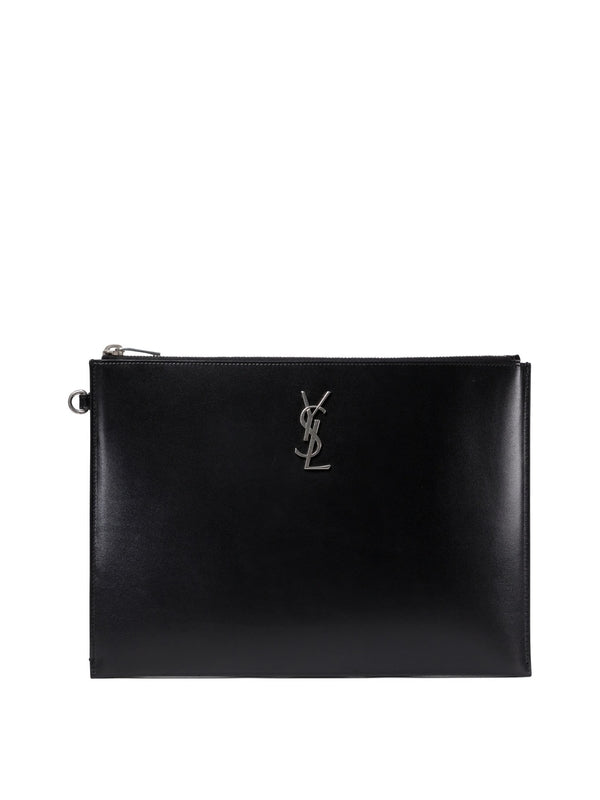 Cassandra Logo Decoration Clutch Bag