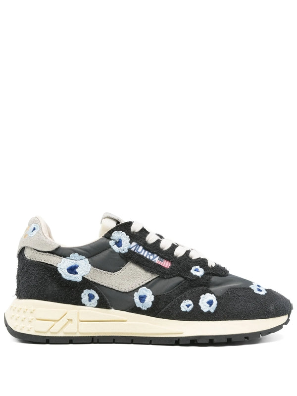 Reelwind All-Over Floral Embroidery Low-Top Sneakers