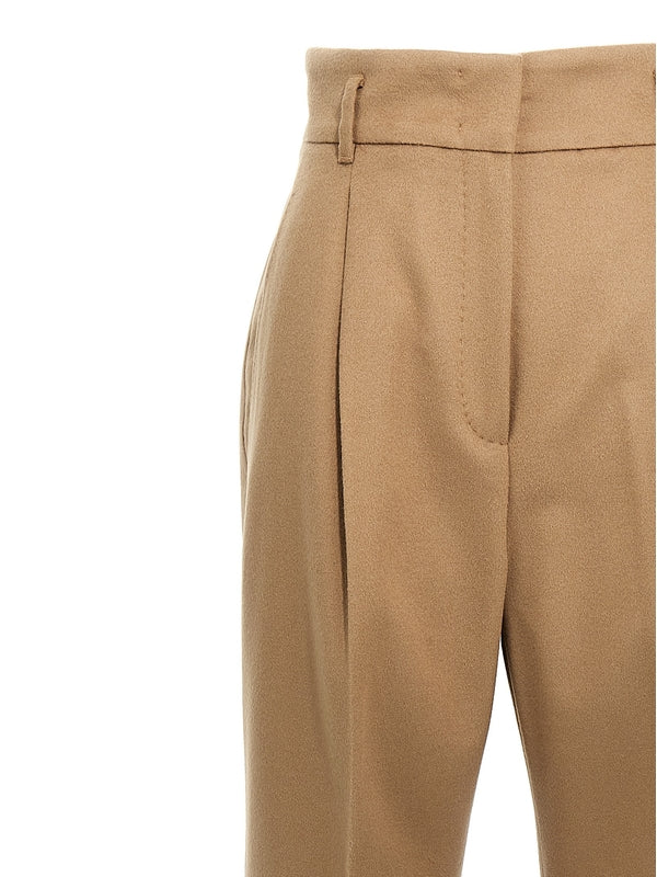 Zac Pleated Wool Pants