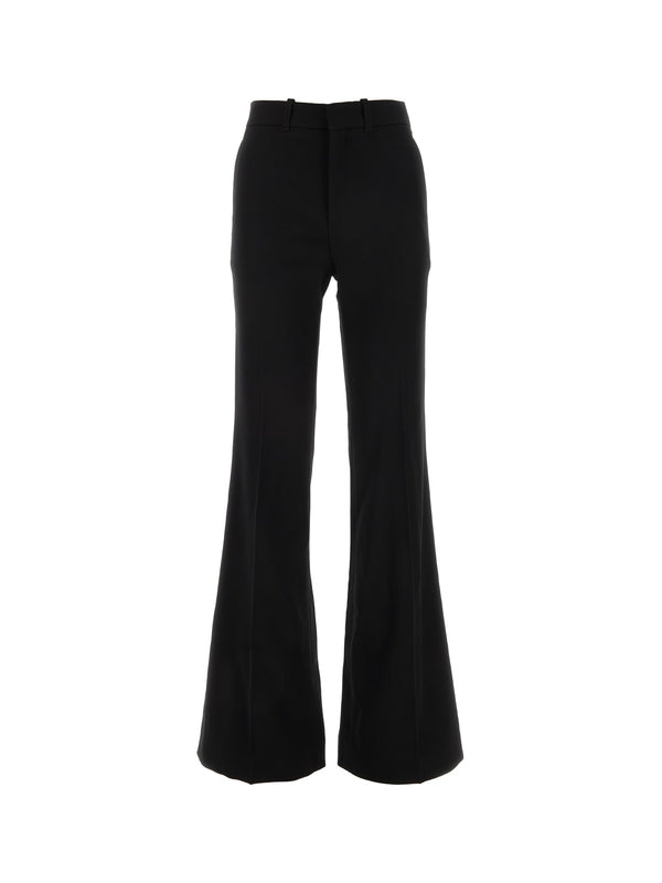 Wool flare pants