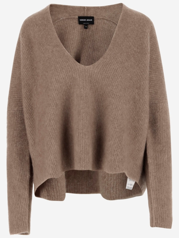 V-Neck Cashmere Blend Knit