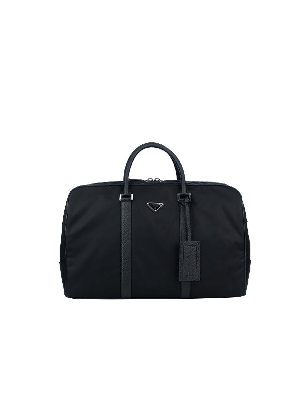 Triangle Logo Nylon Duffle Bag