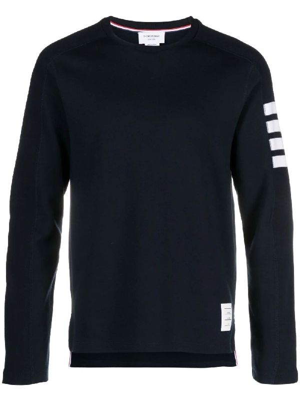 4-Bar Cotton Long Sleeve Top