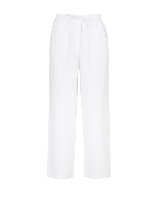 White Drawstring Trousers
