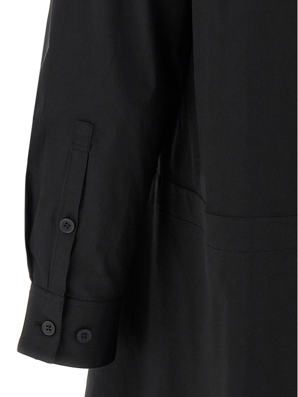 Asymmetric
  Shirt Midi Dress