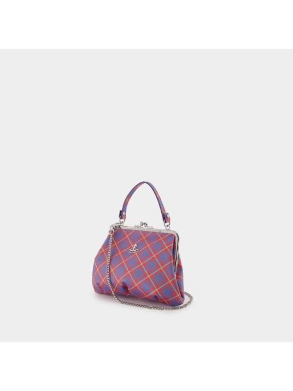 Check Pattern Orb Logo Tote Bag