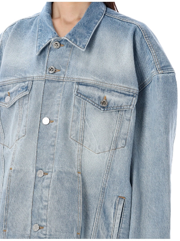 Embossed Logo Detail Denim Jacket