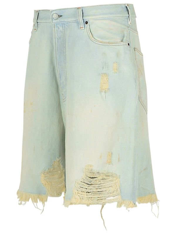 Distressed Bermuda Denim Shorts