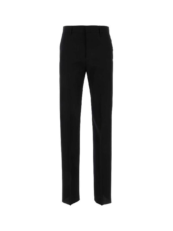 Side Logo Band Wool Pants