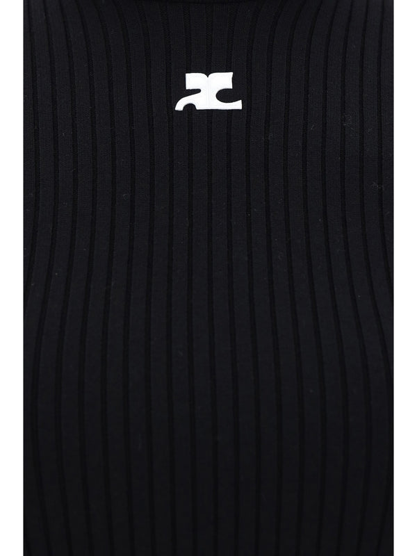 Courrèges - Reedition Logo Patch Knit - Jente