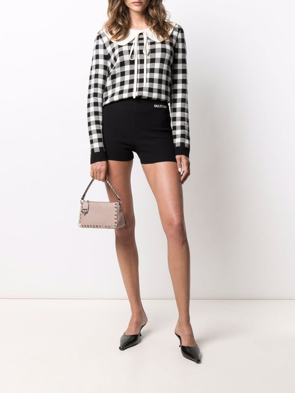 Valentino White Black Tote Bag