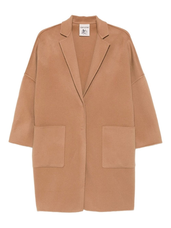 Semicouture Beige Coats