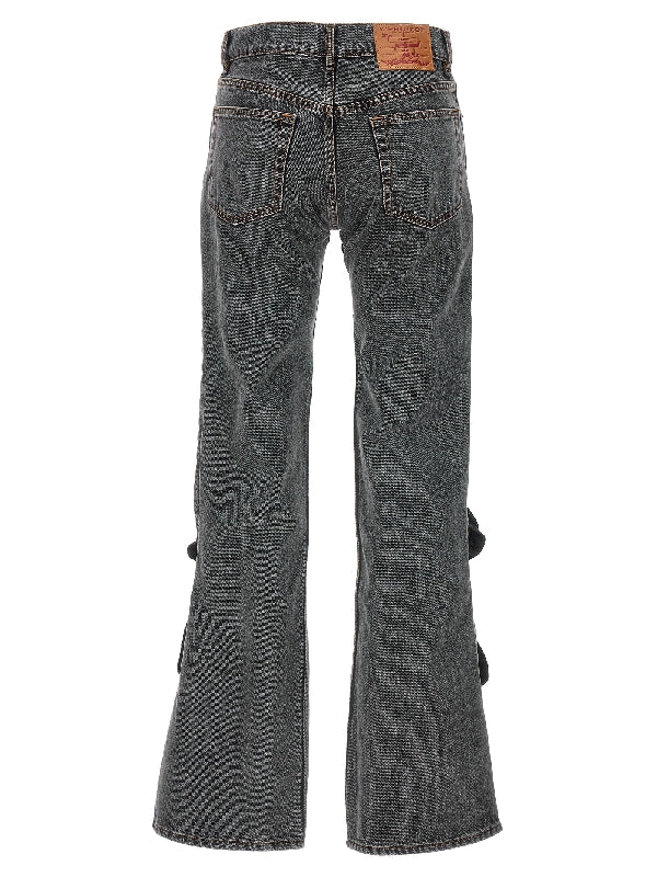 Hook and Eye Slim Denim Pants