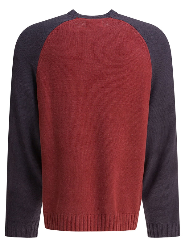 Stussy Colorblocked Raglan Red Long Sleeve