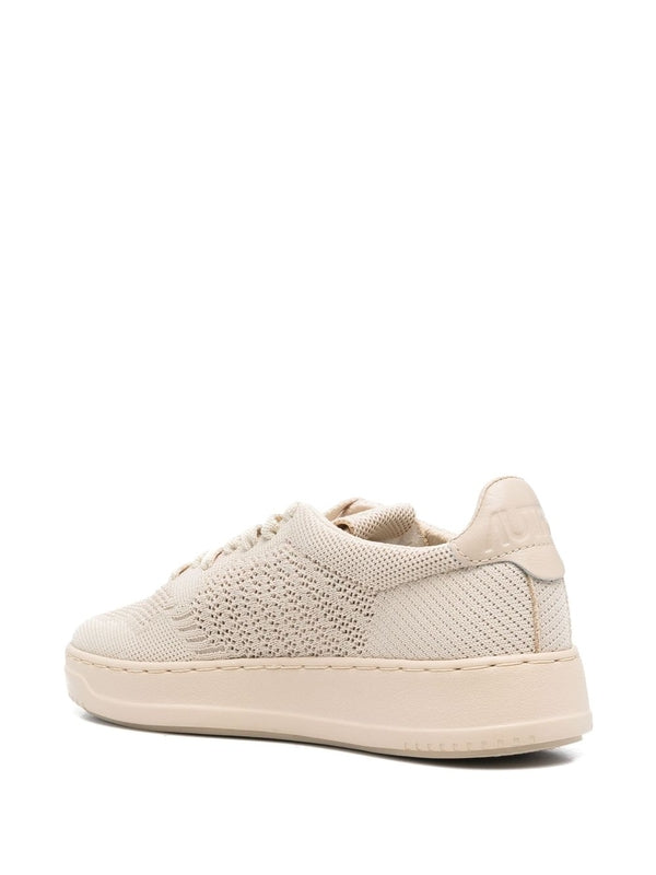 Autry Beige Low Top Sneakers