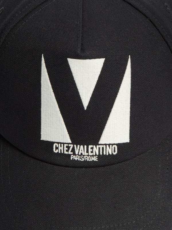 Valentino Black Ball Cap